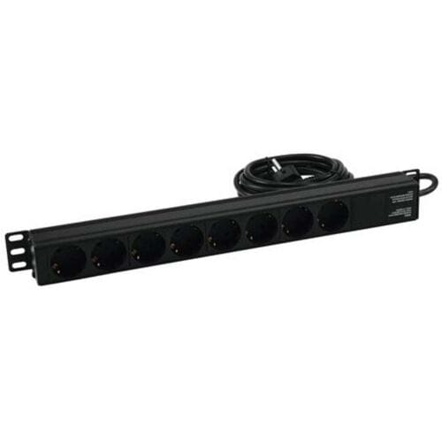 Eurolite R19-8 19 stroomverdeler 8-voudig 1 HE