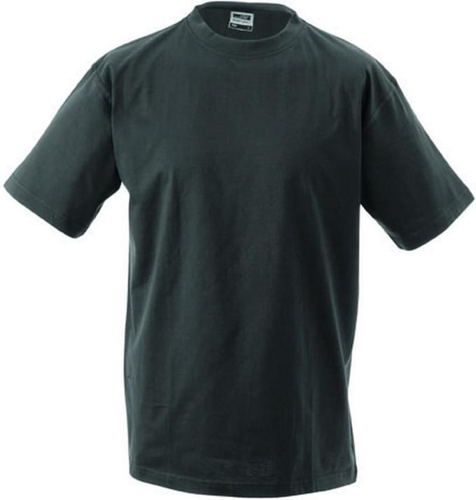 James and Nicholson Unisex Zware Ronde Tee (Grafiet)