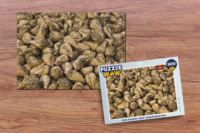 Puzzel Een stapel met suikerbieten - Legpuzzel - Puzzel 500 stukjes