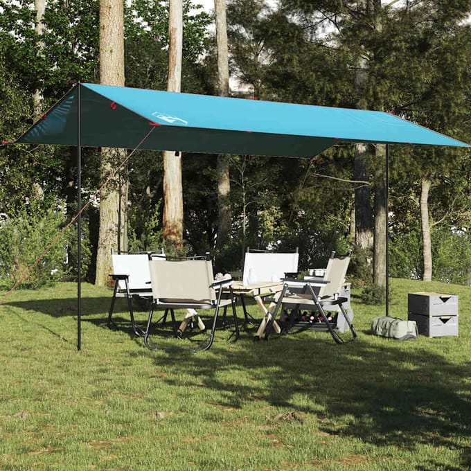 vidaXL - Kampeerluifel - waterdicht - 500x294 - cm - blauw