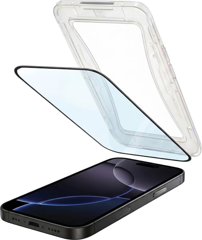 Screenprotector - Geschikt voor Apple iPhone 16 Pro Max - Met Installatie Kit - Beschermglas - Gehard Glas - Tempered Glass - Screen Protector
