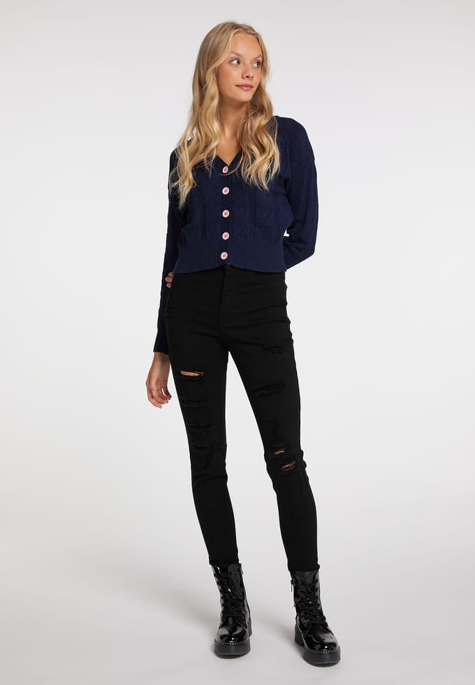 Mymo Vest Nolie Dames marine