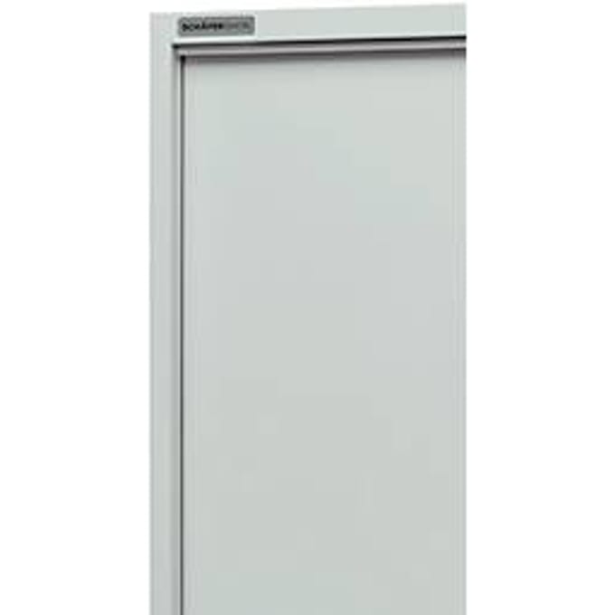 Kast, schuifdeuren, B 1200 x D 400 x H 1950 mm, lichtgrijs