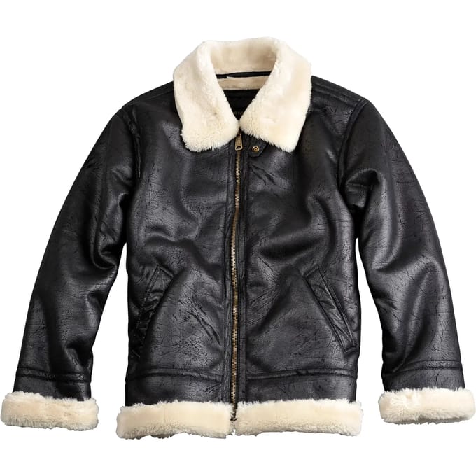 Alpha Industries B3 FL Heren Vliegerjack in Zwart