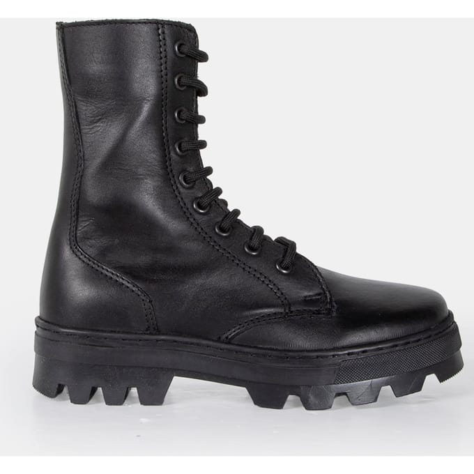 Streetwear Favourites Dechase – Keff High Black Waxy Größe: 37 | Stiefel Outlet | Damen | Schwarz