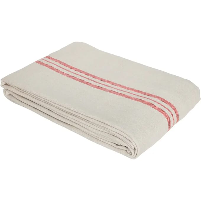 oyoy living linu tafelkleed - 260x140cm - rood