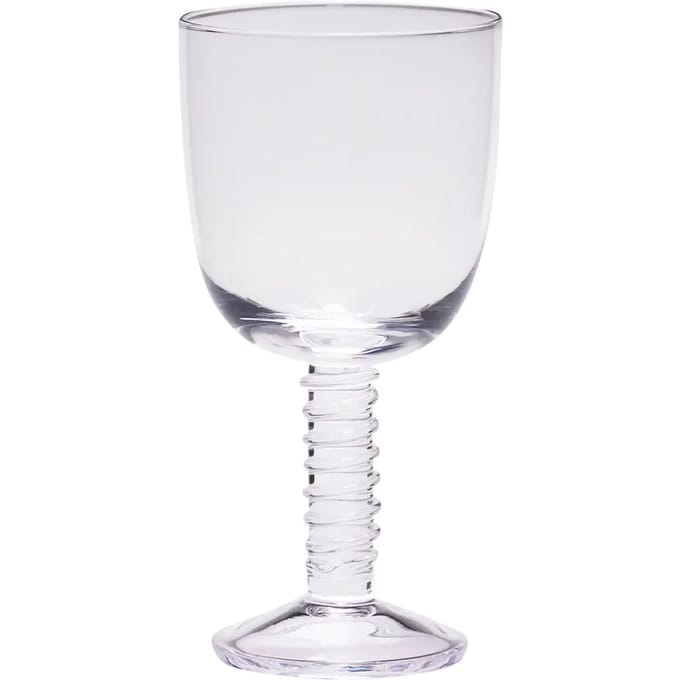 Wit wijnglas Hubsch Interior Clink