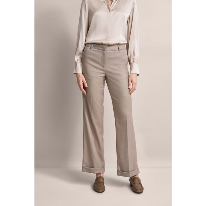 Bugatti Damen Casual broek met rechte pijp