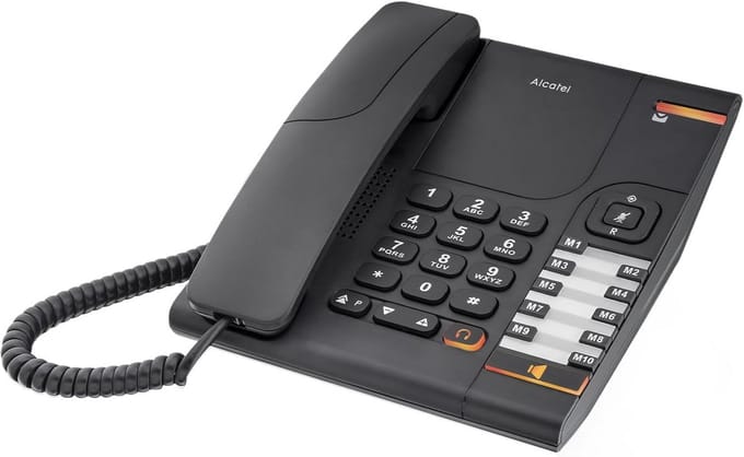 Draadloze DECT Huistelefoon met Groot Display - Zwart