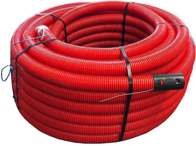 Kabelbeschermingsbuis PE 50 mm klikmof x glad DN 40 - 25m