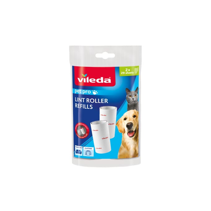 Vileda PetPro Kleefborstel vervanging - 2x29 bladen