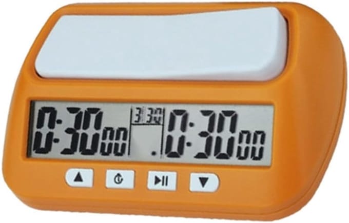 Digitale Schaakklok - Spel Timer - Competitief Spelen - Bonus & Vertraging Modi - 12 x 5 x 5 cm