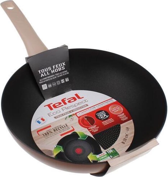 Tefal Respect Wokpan - Bruin - Ø 28cm - Inductie