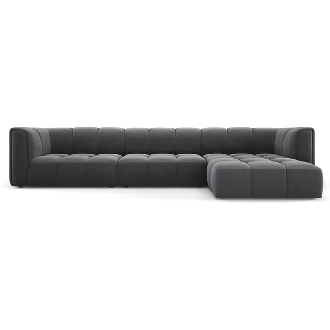 Hoekbank Francesca velvet rechts 5-zits | Milo Casa