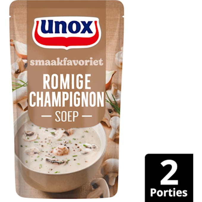 Soep In Zak Champignonsoep