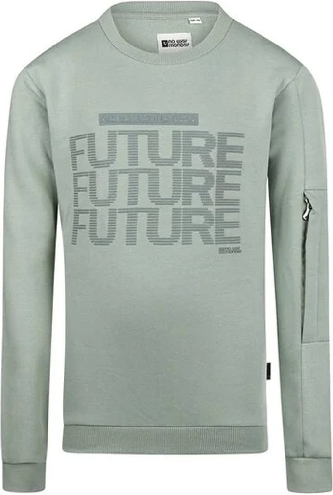 No Way Monday - T-shirt - Longsleeve - Aqua green - Maat 110
