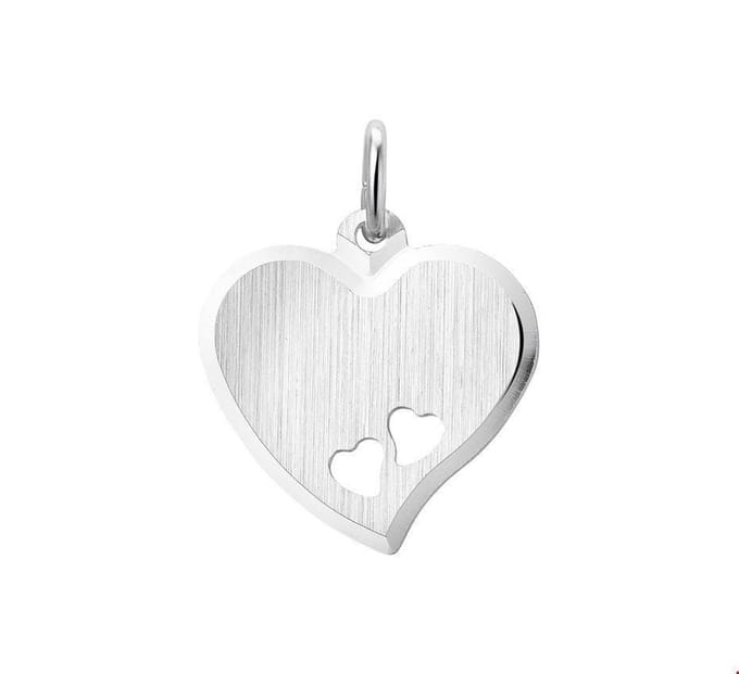 zilver graveerhartje gediamanteerd 1013146