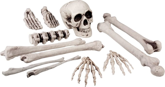 Boland - Set 12 schedel & beenderen (L) - Piraten;Horror - Piraten- Horror