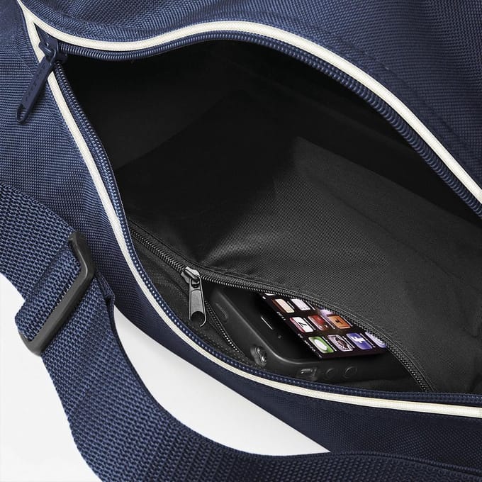 Retro Schoudertas BagBase met verstelbare riem - 18 Liter French Navy