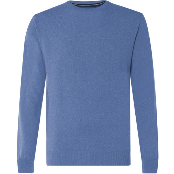 The BLUEPRINT Premium Heren Trui Ronde Hals Blauw