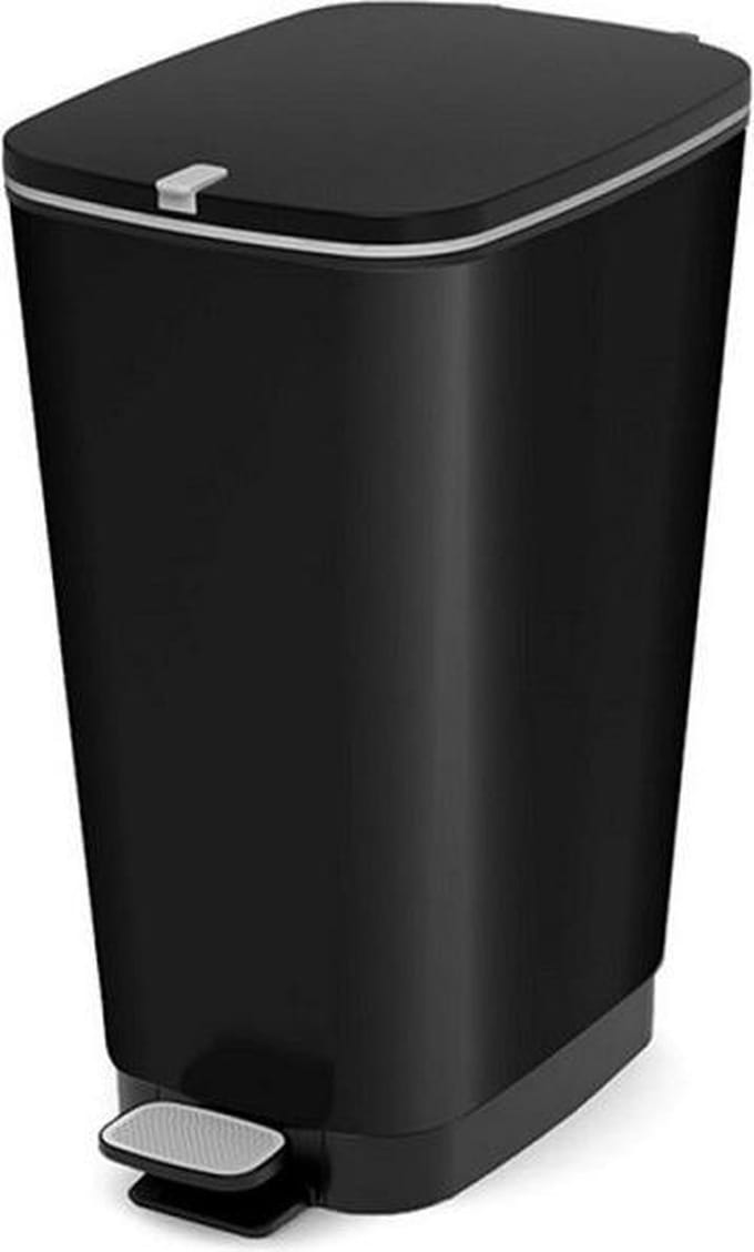 KIS Chic Bin - Prullenbak Maat M - 23L - Mat Zwart - 26,5 x 45 x 4,1 cm