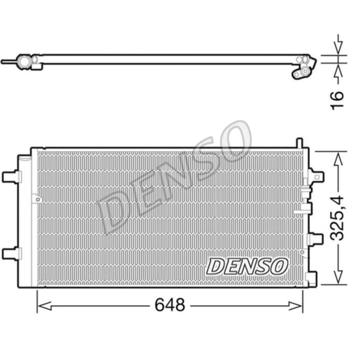 Condensator, airconditioning DENSO DCN02002