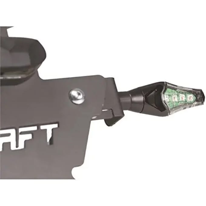 Motorfiets geleide knipperlichten Chaft Hecker
