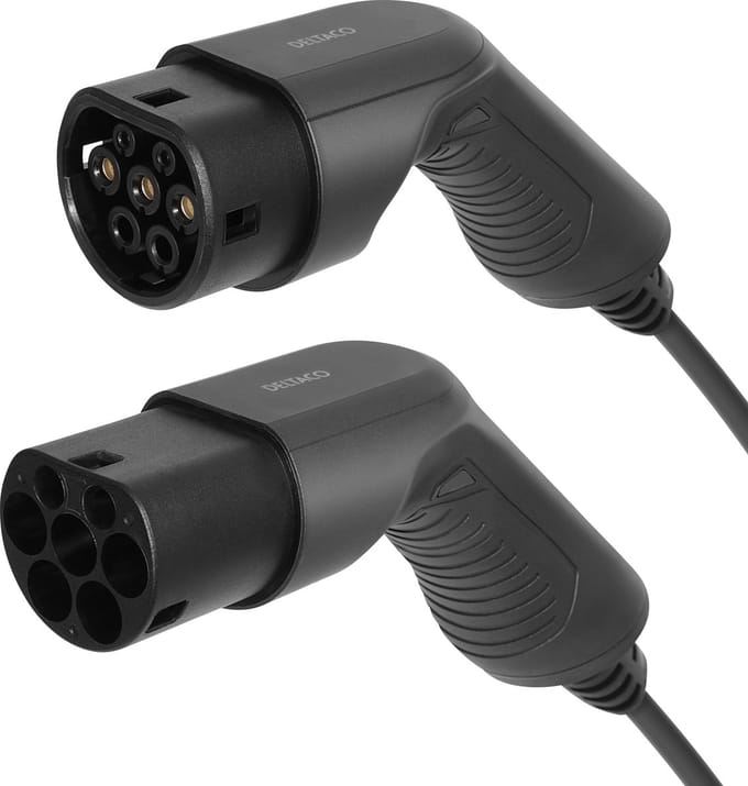 Deltaco Universele e-Charge - Oplaadkabel Elektrische Auto - Type 2 | Type 2 - 16A / 3.6kW - 10 m