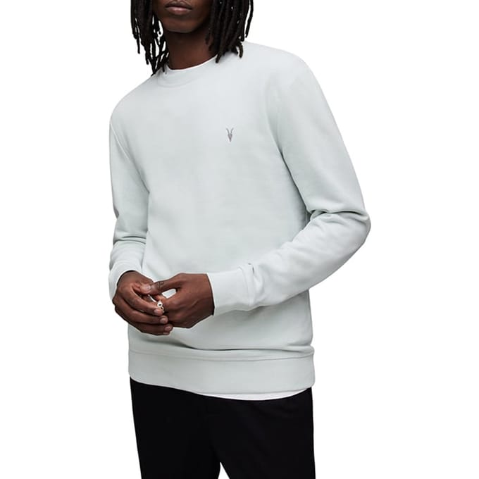 AllSaints Raven Crew Infused Green Maat: XXL | Sweaters Outlet | Heren | Grijs