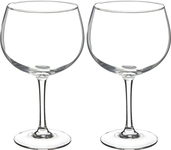 Secret de Gourmet Gin Tonic glazen - 12x stuks - 700 ml - transparant - 12 x 20 cm