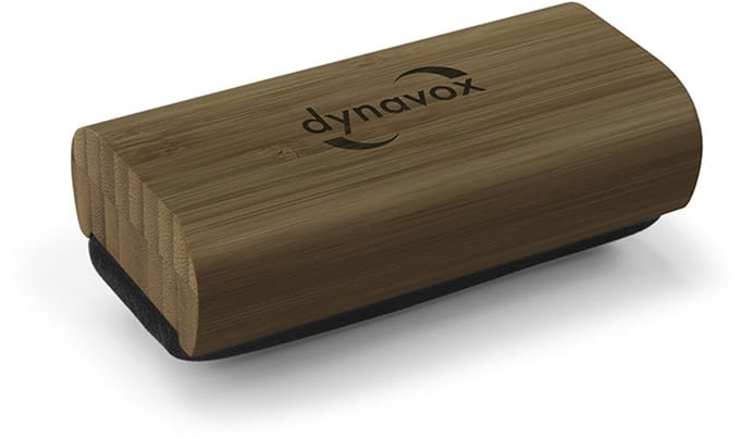 Dynavox Fluwelen reinigingsborstel SP120 Bamboo donkerbruin