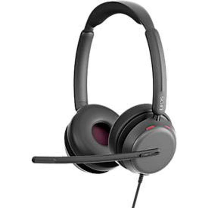 EPOS IMPACT 860T ANC headset, binauraal, bedraad, USB-C naar USB-A, UC-geoptimaliseerd, gecertificeerd voor Microsoft Teams, 4 microfoons + hybride adaptieve ANC, draagtas, zwart