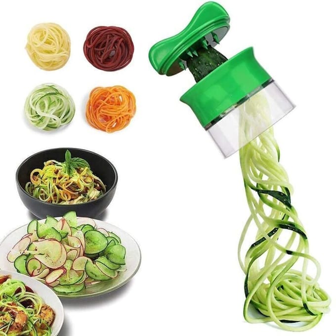 Ynkkvre - Groentesnijder - Spiralizer - Groentespaghetti - Courgette, Wortel, Komkommer - Keukenaccessoires