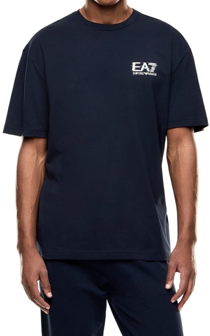 t-shirt man marine blauw