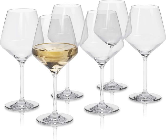 Eva Trio - Legio Nova Glas Wijn Wit 380 ml Set van 6 Stuks - Transparant - Glas
