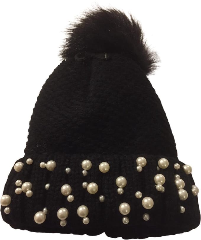 Chique Hoogwaardige Dames Muts / Beanie - One Size - Zwart