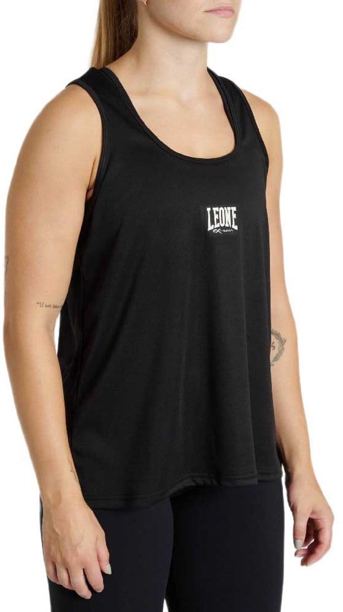 Leone1947 Logo Mouwloos T-shirt Zwart S Vrouw