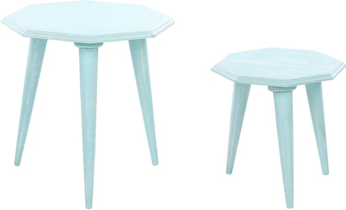 KANRI - Salontafel set - Lichtblauw - MDF