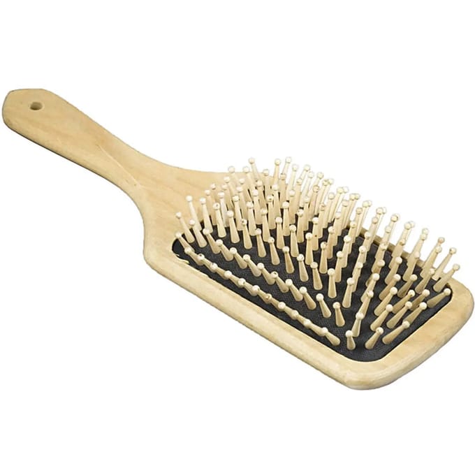 Paardenhaarborstel met houten handvat Horze Antistatic
