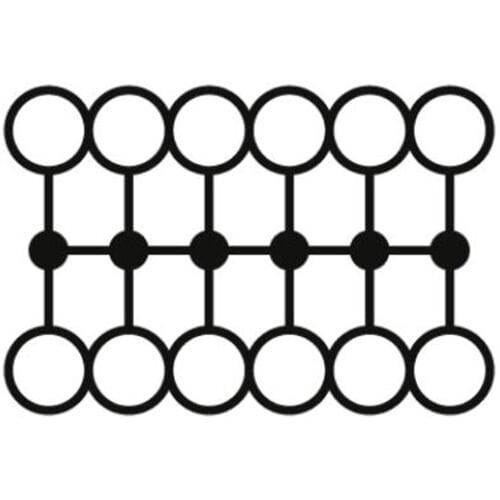 Phoenix Contact 3002782 Verdeelblok 25.2 mm Spanveer Zwart 20 stuk(s)