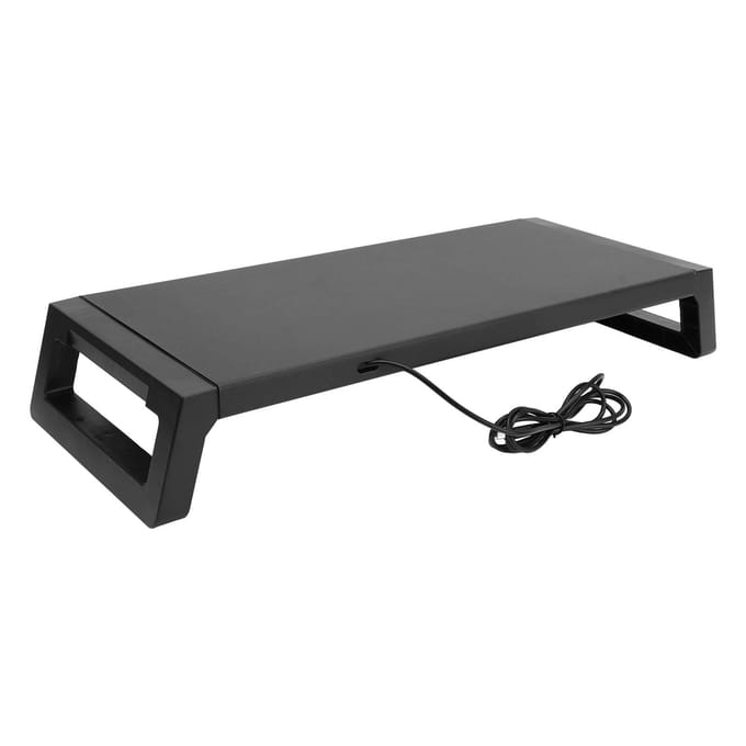 KM81 Monitorstandaard Desktopverhoger 8,5 cm Hoogte 55,1 lb Draagvermogen met RC-bediening Kleurrijk Licht gray