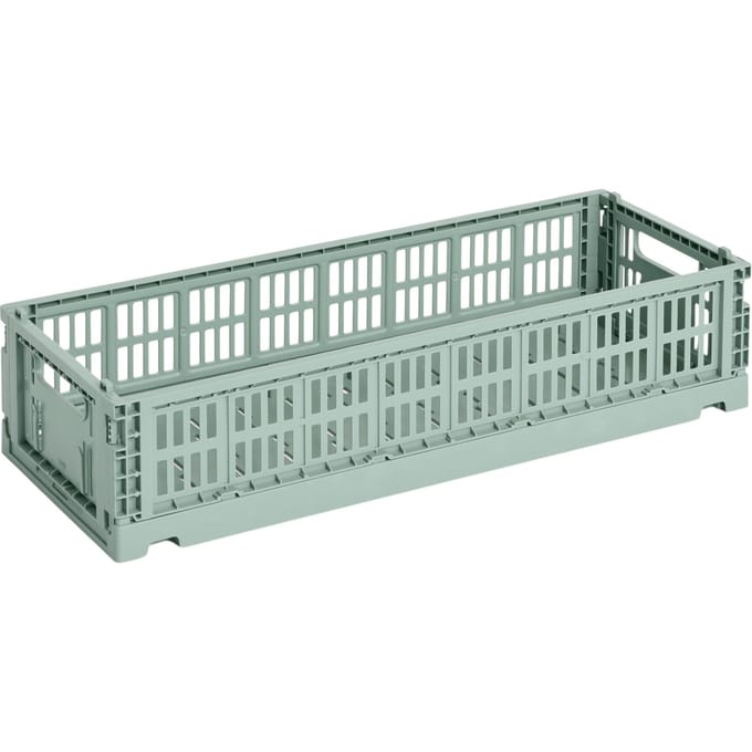 HAY Kleurkrat Mand Mini Langwerpig - HAYCrateSageGreen