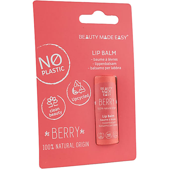 Beauty Made Easy Lippenbalsem Papieren Tube - Bessen