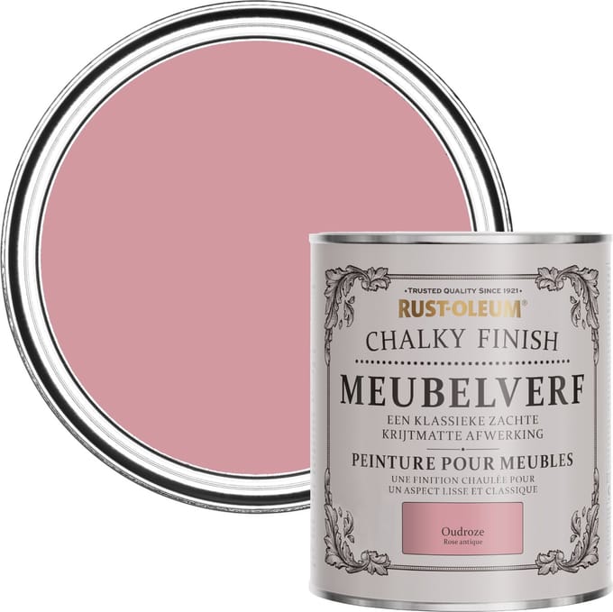 Rust-Oleum Roze Chalky Finish Meubelverf - Oudroze 750ml