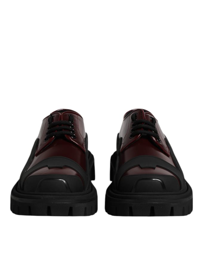 Dolce & Gabbana Rode Leren Veterschoenen voor Trekking