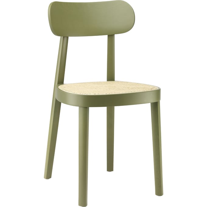 Thonet - 118 Stoel - Beuken olijfgroen gebeitst