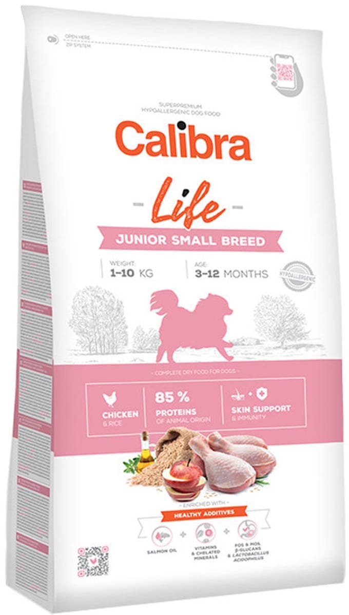 Calibra Dog Life Junior Small Breed Chicken 1,5 kg