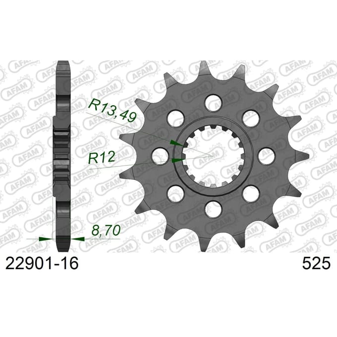Tandwiel Afam 525 16 dents