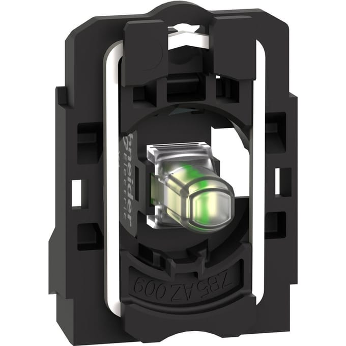 Schneider Electric ZB5AVB1 LED-element Met bevestigingsadapter, Met fitting Wit 24 V/DC, 24 V/AC 1 stuk(s) Piece