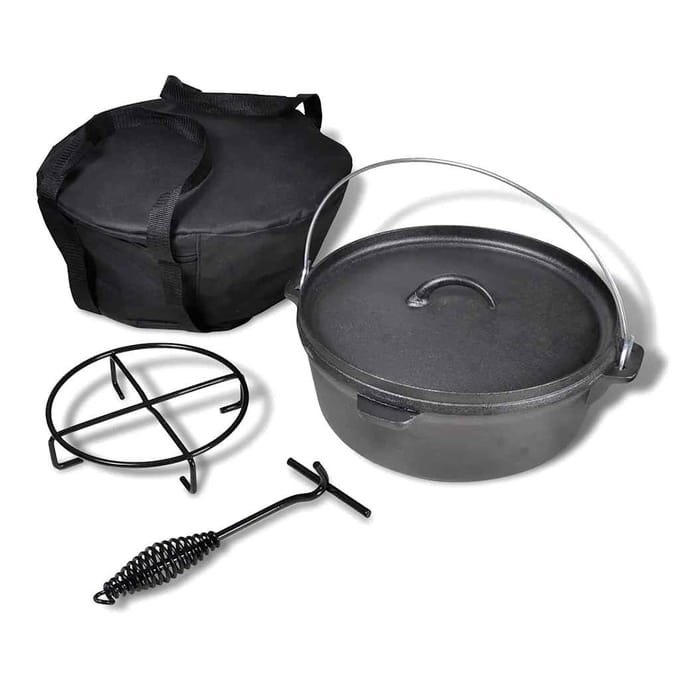 vidaXL - Braadpan - 5,6 - L - inclusief - accessoires